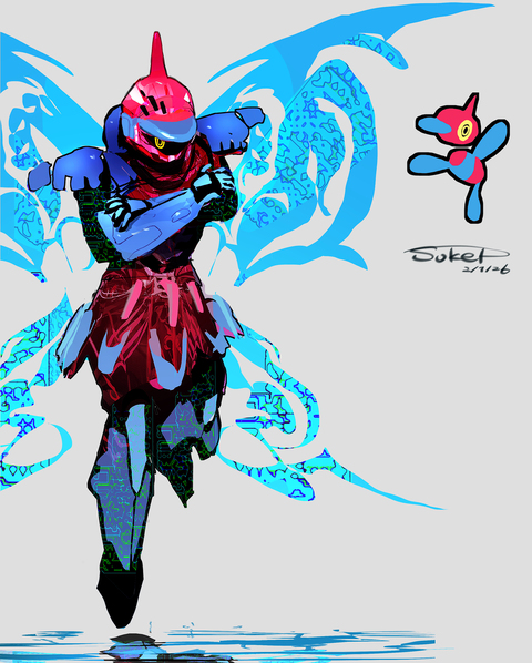 ポリゴンZ モチーフの騎士