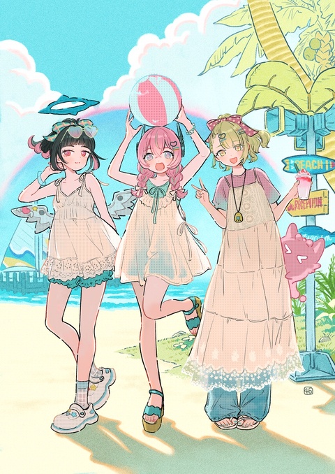 レースワンピース夏コーデエンジェル