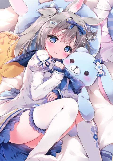 いっしょに寝よう~？🐰🩵