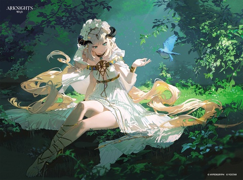 绘制了方舟外服六周年画册的夜莺