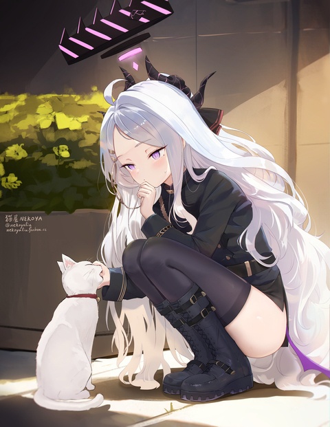ヒナちゃんとねこ