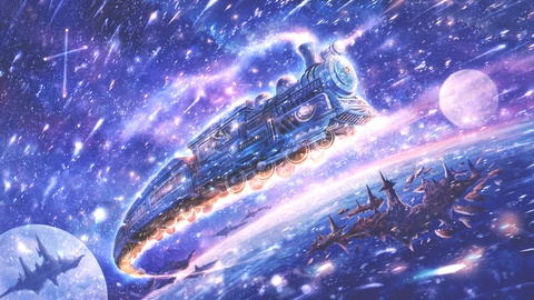 星たちを引き連れた夜