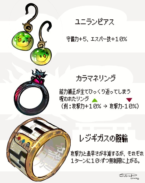 ユニラン・カラマネロ・レジギガスの装飾品（ポケモン）