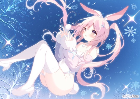 とける風花とシロうさぎ
