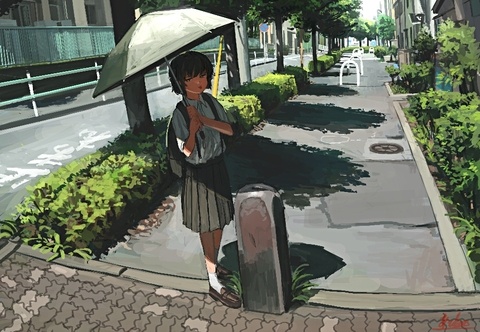 日傘のなか
