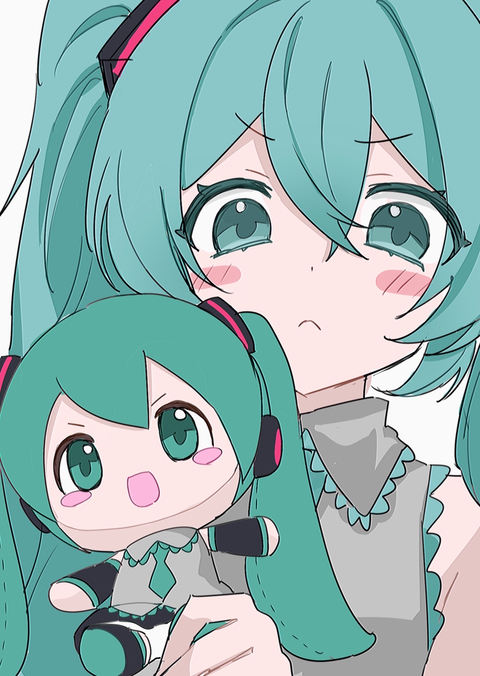 ミクにぬいをあげてみる