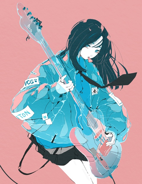 透けるとんギター。