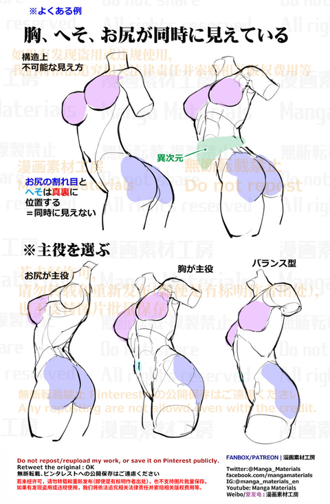 個人メモ：胴体の可動域（回旋）
