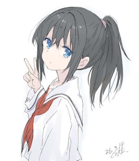 制服rkgkポニテ少女