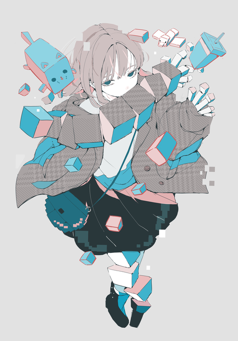 固有スキル：ボクセルアート化。