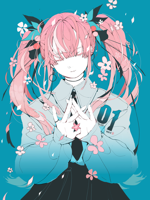 桜散りゆく季節でも、四月に咲くは桜ミク。