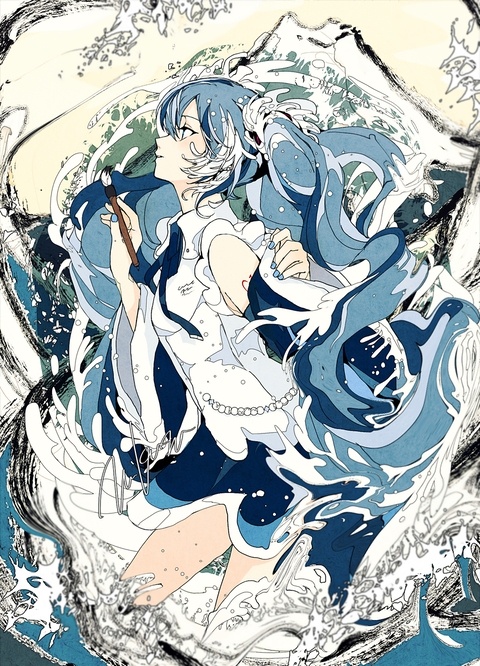 葛飾北斎コラボ初音ミク