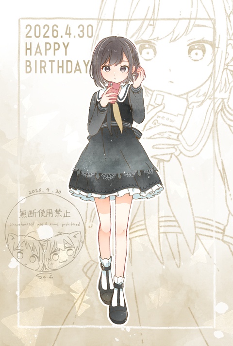 初心にかえって初期衣装を描いてみた⑯