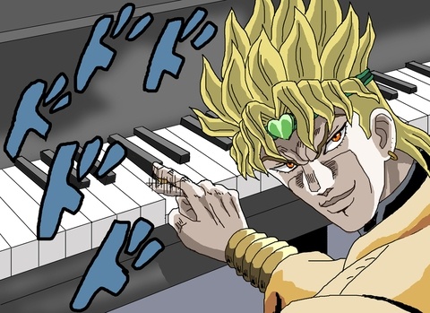 ピアノの鍵盤の「ド」の音だけを連打するDIO
