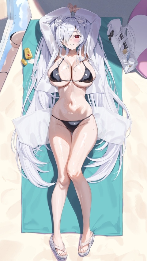 黒水着衣装のシンデレラを描かせていただきました！