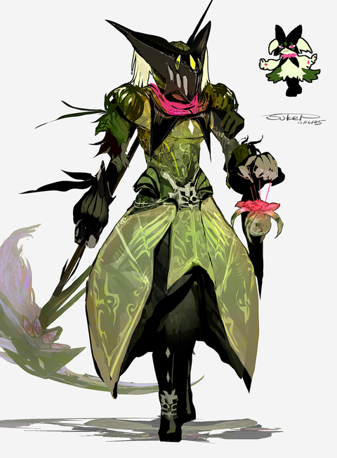 マスカーニャモチーフの騎士