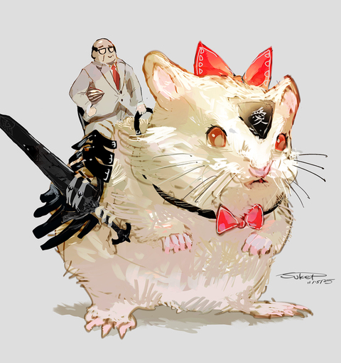 ハムスター　騎乗装備