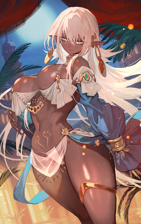 ダークエルフの踊り子さん