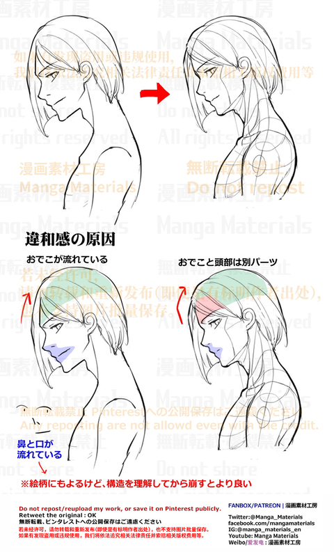 個人メモ：横顔
