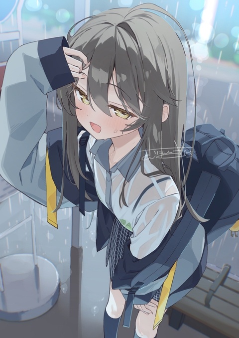 「も、びしょ濡れっス...」