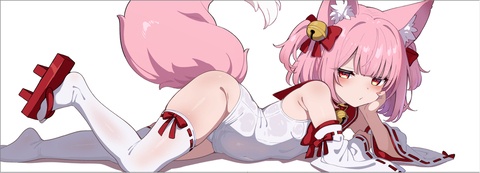ミコテイルちゃんのヘッダー用イラスト