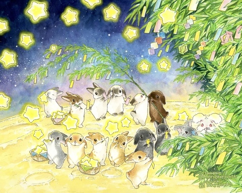 🐰うさぎさんの七夕🎋🌟