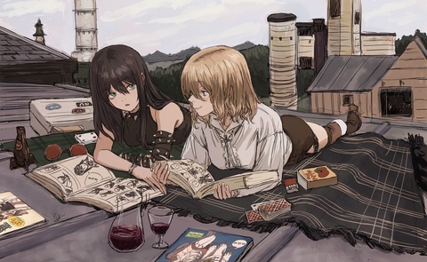 On the roof