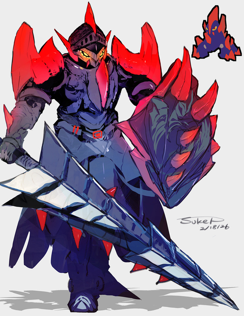 ギガイアスモチーフの騎士