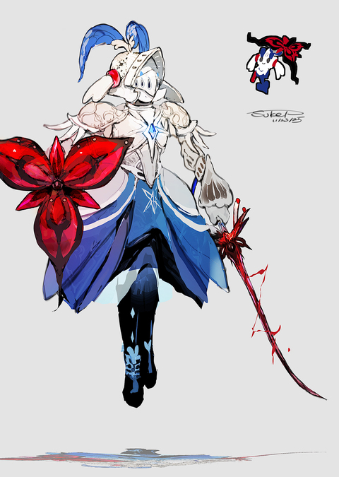 フラエッテモチーフの騎士（えいえんのはな）