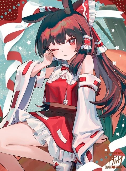うさ耳霊夢ちゃん