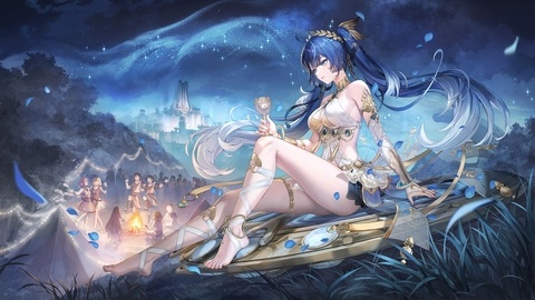 Under the moon