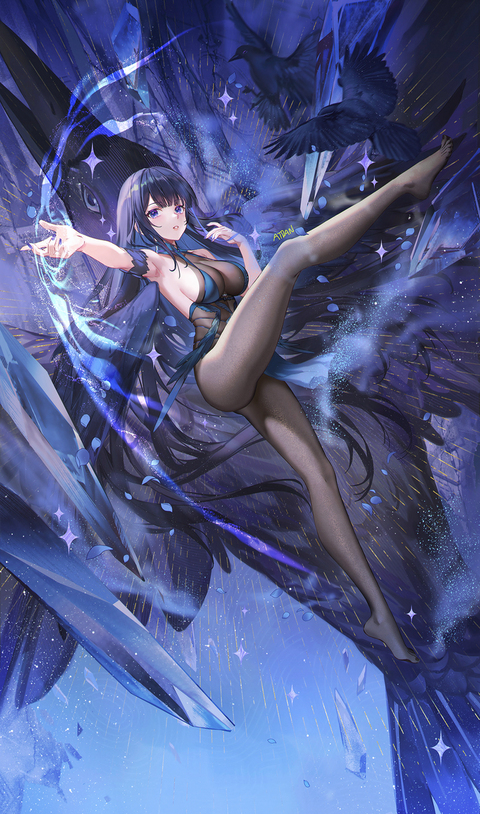 Breakthrough of the crow