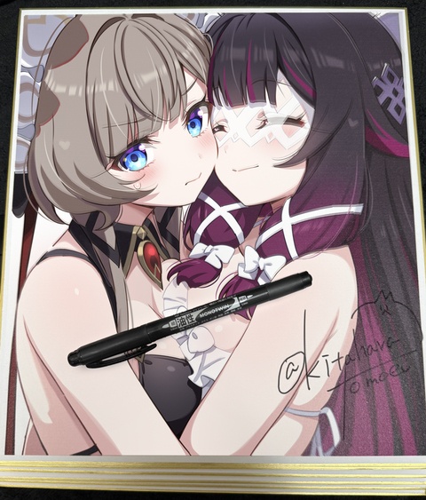 夏コミ🌙⚙コロンビーナ&times;サンドローネ色紙