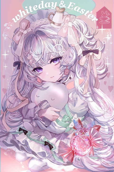 ホワイトデー＆イースター春の紅茶魔女コーデ🫖