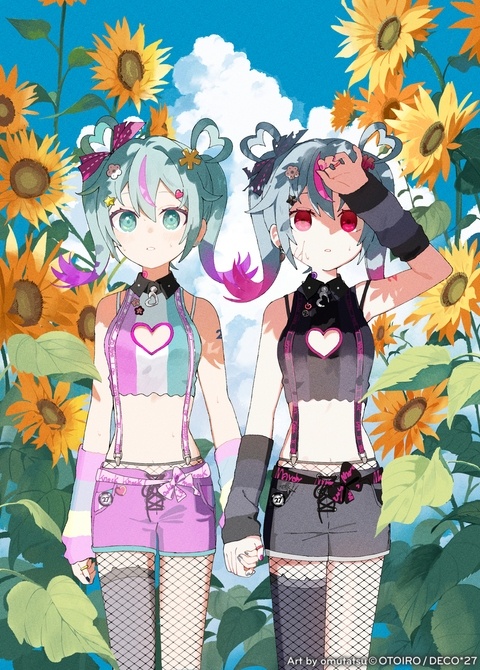 夏の暑さを知るデコミク