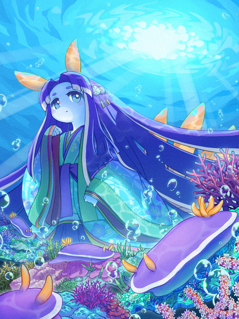 のんびりイラスト 「カグヤヒメウミウシ」