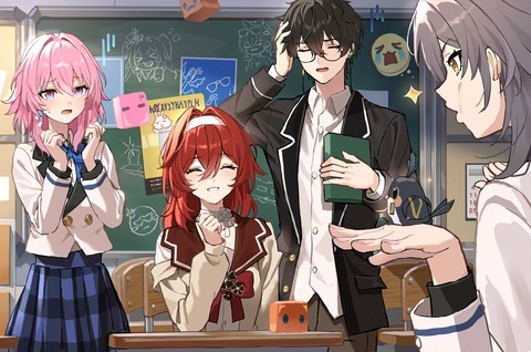 「げっ、アンタそれ&hellip;　はぁ、またか&hellip;　ふふっ♪」