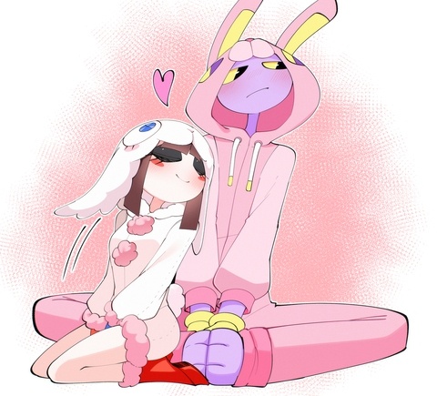 兎でお揃いかわいいねぇ&hellip;