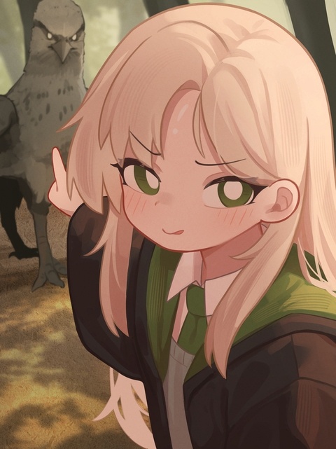 Malfoy with Buckbeak