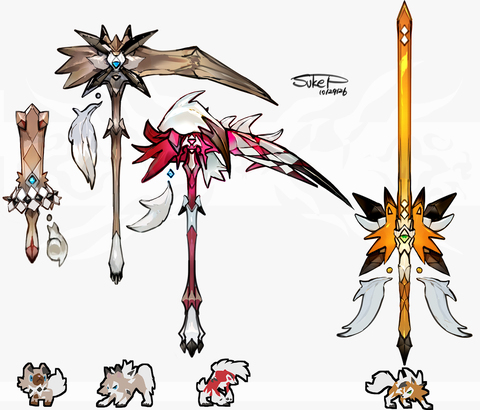 イワンコ・ルガルガンモチーフの武器（ポケモン）