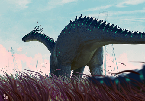 竜脚の間を縫って