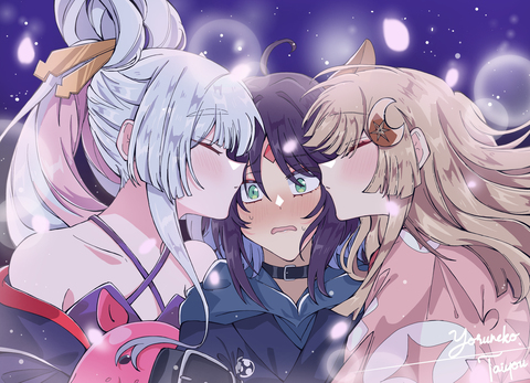 "I love you, Iroha." 🤍💜💛