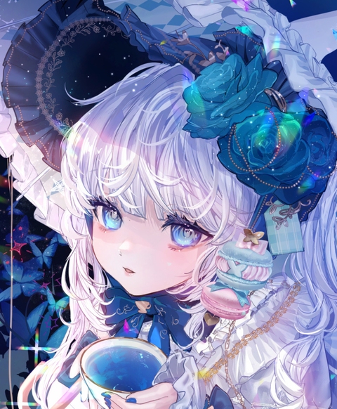 深い蒼、バタフライピーの魔法に溶けて。🦋