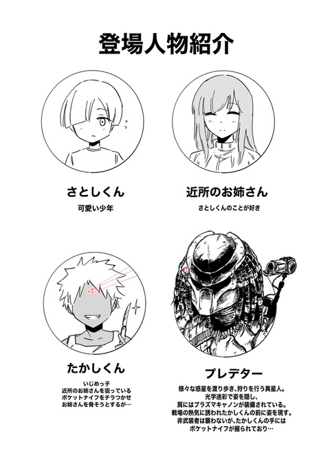 殺意が高すぎる登場人物紹介