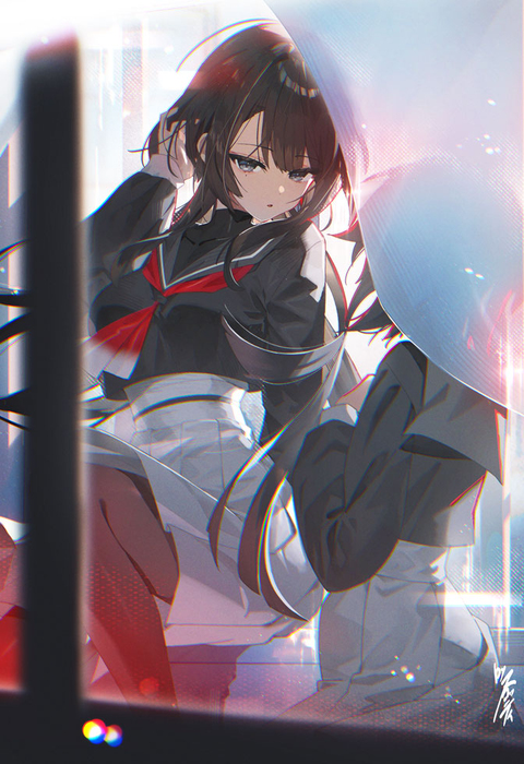 『カーテン越しの告白』