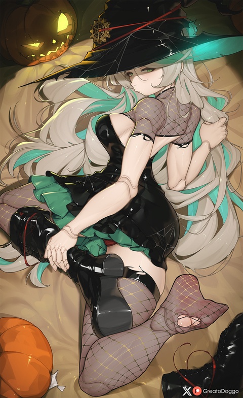 Green doll for halloween