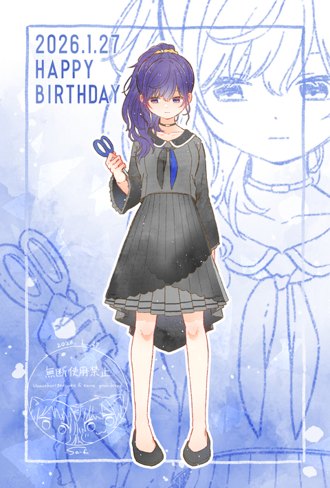 初心にかえって初期衣装を描いてみた⑨