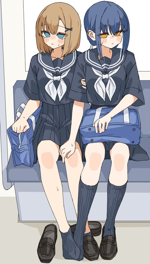 電車ではお行儀よく