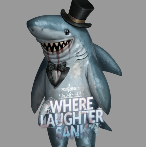 サメの着ぐるみモチーフのクリーチャー