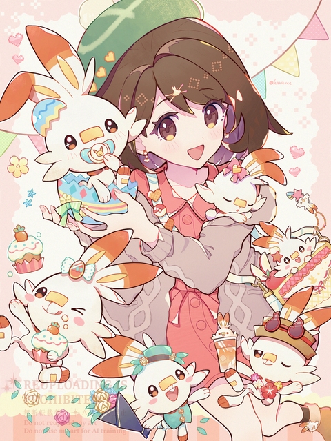 【剣盾6周年】ヒバニー推しユウリちゃん🔥🐰🧡